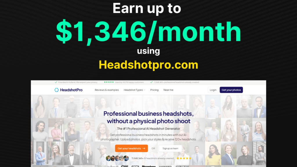 headshot pro side hustle ideas