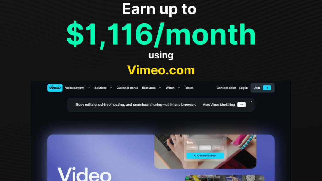 vimeo side hustle ideas
